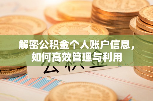 镶黄旗解密公积金个人账户信息，如何高效管理与利用